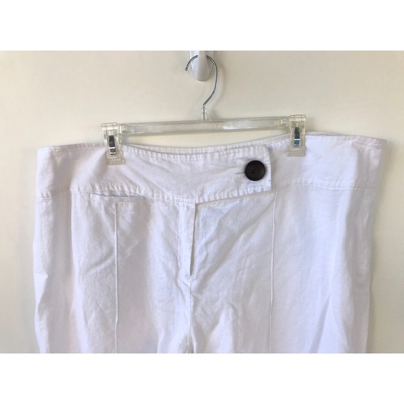 STYLE & CO. Plus Size Linen Capris White Size 20W - Picture 2 of 11